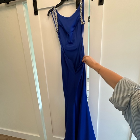 Royal blue prom dress size 00 - Picture 3 of 7